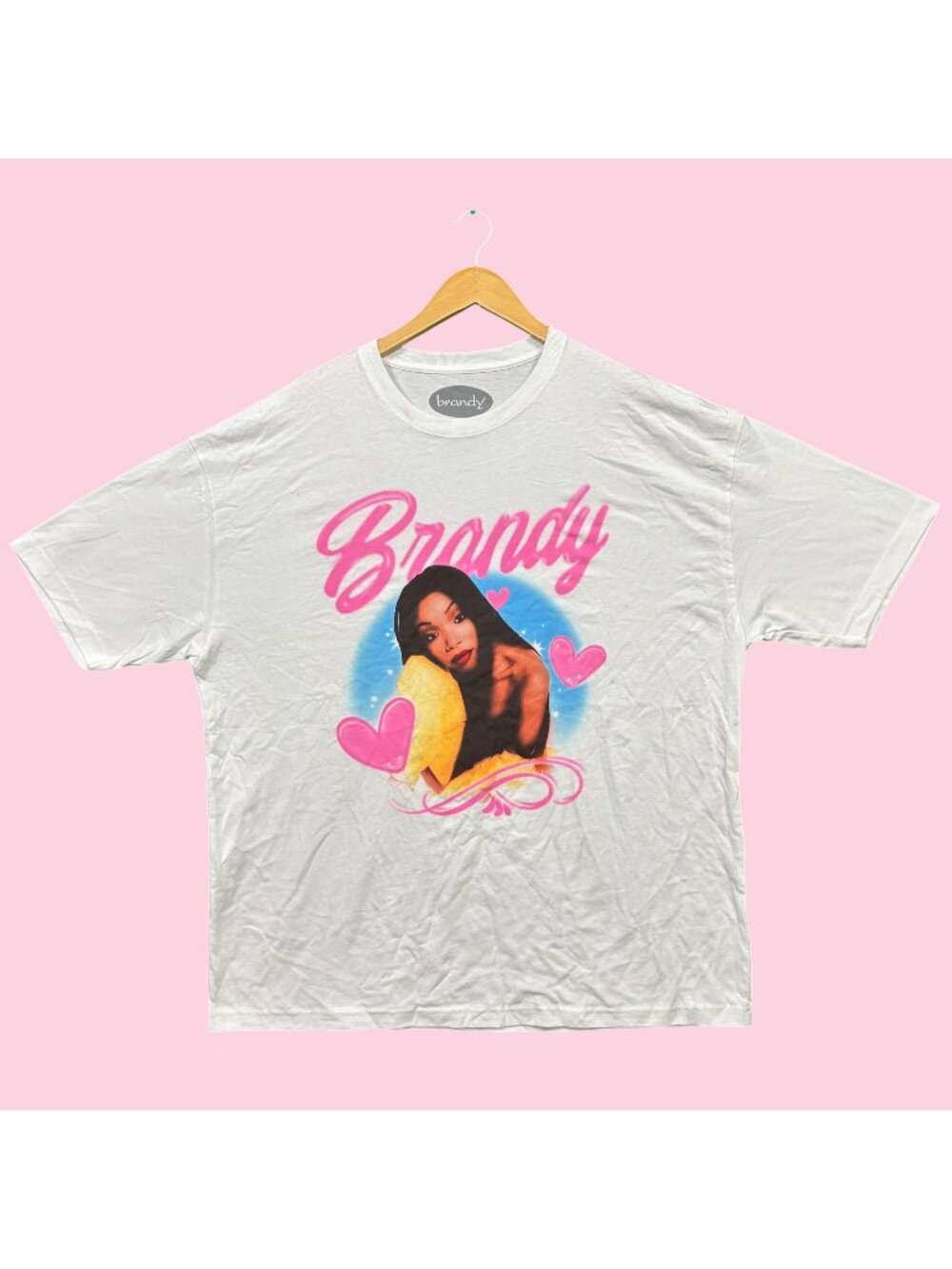 Brandy The Boy Is Mine Tour 2022 Airbrushed Show Dates Tee XXL
